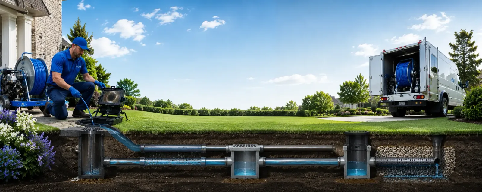 Outdoor drain cleaning information for Washington, MI